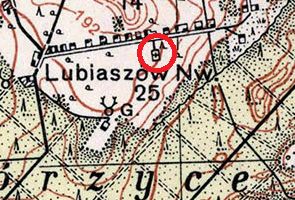 lokalizacja cmentarza w Lubiaszowie